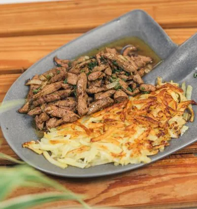 Geschnetzeltes mit Rösti